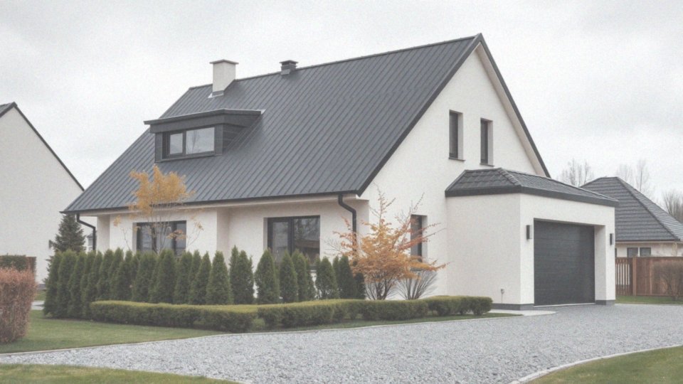 Jakie są zasady spójności kolorystycznej przy czarnym dachu?
