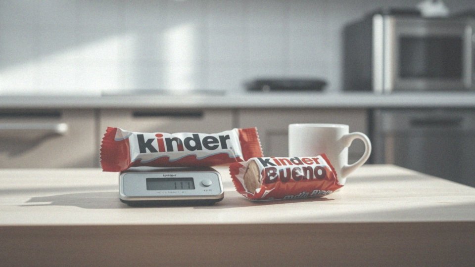 Ile kalorii ma 0.5× porcja Kinder Bueno?