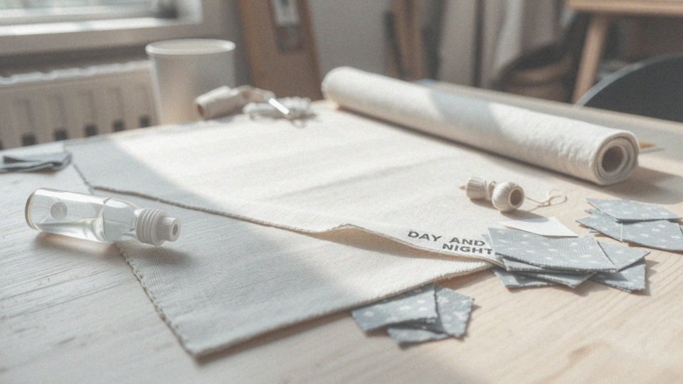 Jakie materiały mogą być użyte do naprawy tkaniny rolety dzień noc?